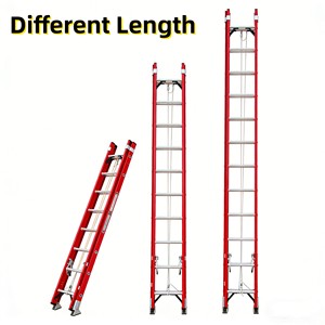 <span class=keywords><strong>Escalera</strong></span> Telescópica <span class=keywords><strong>de</strong></span> Fibra <span class=keywords><strong>de</strong></span> Vidrio con Certificación CE EN131, No Conductiva, <span class=keywords><strong>de</strong></span> FRP, para Trabajos Eléctricos Industriales - Product Image 2