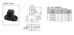 Nieuwe T Type Plastic Klem Voor Transportband Accessoires Klein Formaat Voor Voedsel Winkel Voor Transportband Klemmen - Product Image 6