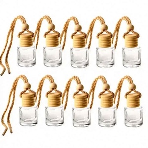 8ml Round Car <b>Perfume</b> Pendant Air Freshener Empty Glass <b>Bottle</b> Hanging Car Diffuser <b>Bottle</b> - Product Image 6