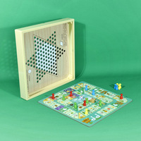 Fournisseurs d'usine – Jeu de société classique Ludo en bois de haute qualité avec plateau et pions – Jeux de société pour la famille