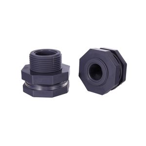 Connecteur en PVC de réservoir d'eau avec joint en caoutchouc filetage femelle joint de baril d'eau adaptateur de bassin d'aquarium - Product Image 5