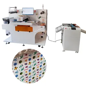 Máquina automática de troquelado de etiquetas adhesivas digitales, troqueladora de etiquetas láser, pegatinas, rollo de papel, máquina troqueladora