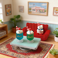 Japanse stijl Fairy Cat harsbeeldje DIY handgeschilderde ornamenten Dagelijkse en kerstcadeaus Tafeldecoraties Voertuigornamenten