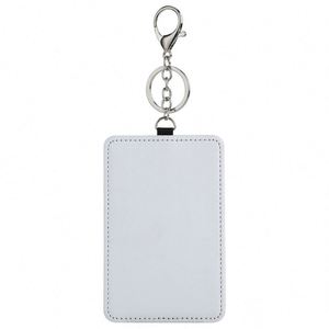Custom Printed PU Leather Sublimation Blank Canvas Bus Card Cover Holder Wallet Case Card <b>Pouch</b> ID Badge Holder for <b>Men</b> Women - Product Image 1