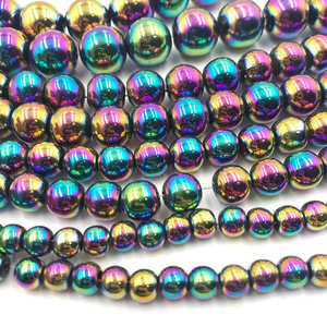 Perles naturelles en vrac <span class=keywords><strong>hématite</strong></span>, à brin naturel, pour la fabrication de bijoux, 4mm 6mm 8mm 10mm, vente en gros - Product Image 6