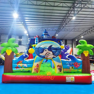 Château <span class=keywords><strong>gonflable</strong></span> de Noël pour fêtes en plein air, décoration de vacances, toboggan <span class=keywords><strong>gonflable</strong></span> bonhomme de neige à louer pour enfants - Product Image 6