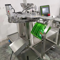 Machine d'emballage automatique multifonctionnelle à tête unique, électrique et pneumatique, pour le remplissage et le bouchage de sachets de boissons et de miel