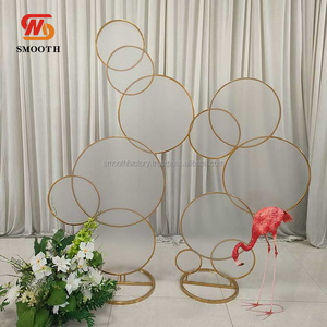 Smooth Outdoor <b>Wedding</b> Circle Combination Metal <b>Backdrop</b> <b>Stand</b> Round Arch for Party <b>Backdrop</b> Decoration - Product Image 6