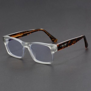 Monturas de anteojos ópticos de lujo para hombre, alta calidad, Anti luz azul, rectángulo negro, inserto de Metal Cp, pantalla de ordenador de teléfono - Product Image 5