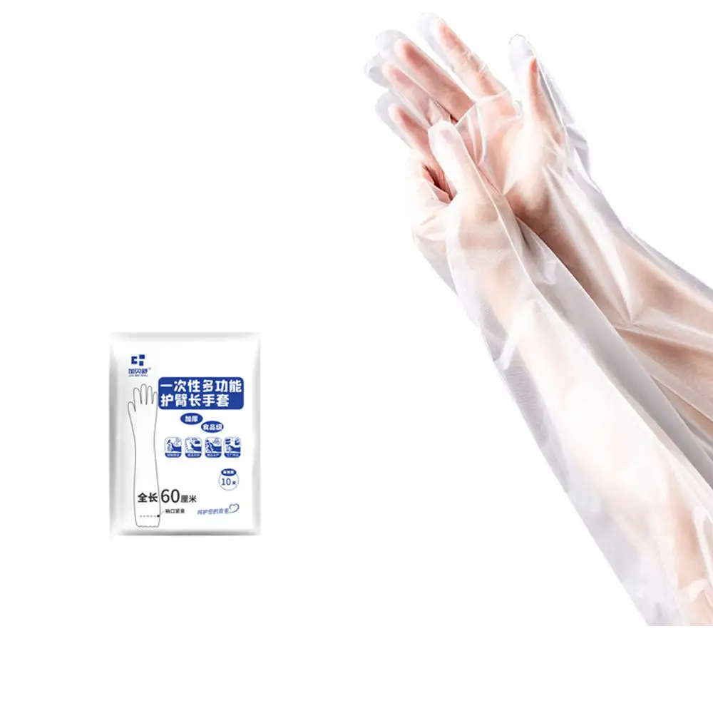 Neue einweg-PE-Glanzhandschuhe aus Kunststoff bequeme Lebensmittelqualität Handschuhe