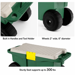 High-Impact Polypropylene Flexible Waterproof Kneeler Stool <b>Garden</b> <b>Tool</b> Cart With Storage <b>Box</b> - Product Image 2