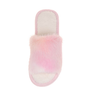 Women's Luxury Furry Faux Fur for <b>Slippers</b> for Autumn Winter Plus Size Indoor Cotton Shoes With Plush Warm <b>Slides</b> Soft Cushionin - Product Image 5