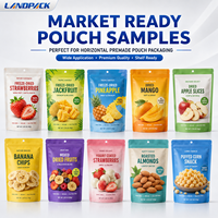 Verpakkingsmachine voor Beef Jerky, Koffiebonen Biltong, Hondenvoer, Gedroogd Fruit, Aardbeien, Voorgemaakte Pouch Doypack Verpakkingen