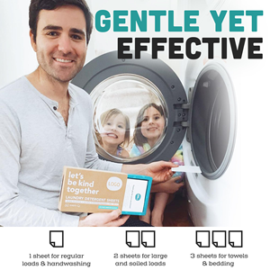 Suministros de Limpieza para el Hogar, Jabón en Hojas de Alta Potencia, Tiras de Lavandería Ecológicas, Hojas de Detergente para Ropa - Product Image 3