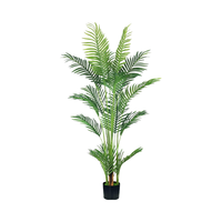 Palmier Areca Artificiel Intérieur/Extérieur Moderne Real Touch Feuilles Branches Réglables Durable Faux Greenery