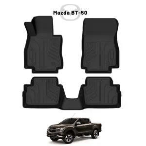 Innenausstattung Auto-Fußmatte TPE rutschfest 3D neues Design schützende gefaltete Design-Autofussmatten für Mazda BT-50