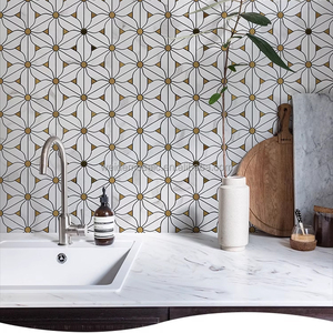 <span class=keywords><strong>Azulejos</strong></span> de mosaico de mármol de girasol <span class=keywords><strong>gris</strong></span> de estilo moderno <span class=keywords><strong>para</strong></span> parquet de pared Interior de <span class=keywords><strong>cocina</strong></span> característica <span class=keywords><strong>para</strong></span> hoteles y centros comerciales - Product Image 4