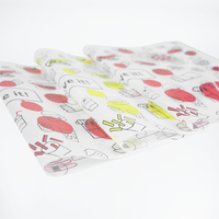 Papier sulfurisé personnalisé blanc, rouge, jaune, motif dessin animé, pour emballage alimentaire en gros pour boulangerie, pâtisserie, gâteaux et plats à emporter