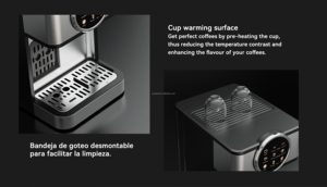 Cafetera Automática para el Hogar con Sistema de Preparación Programable, Espumador de Leche Inteligente, Pantalla Táctil HD, 1600W, Semiautomática - Product Image 2