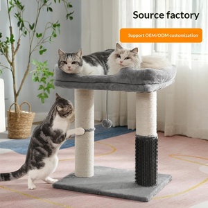 ต้นไม้แมวแบบครบชุดจากโรงงานพร้อมบ้านแมว แพลตฟอร์มขนาดใหญ่ ฐานมั่นคง หอคอยขนาดเล็ก เฟอร์นิเจอร์สำหรับสัตว์เลี้ยง ขายส่ง OEM - Product Image 3