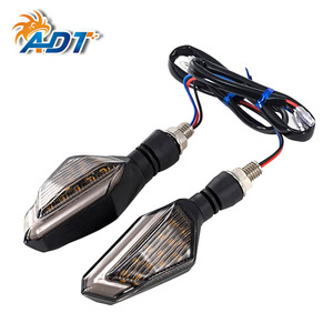 ไฟเลี้ยวหน้า-หลังมอเตอร์ไซค์ ADT 12V สองสี - Product Image 1