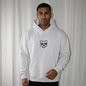 Sudadera con capucha 100% algodón color negro, 450 GSM, forro polar de algodón, bordado personalizado, impresión, relieve, corte holgado, sudaderas Clush Sports - Product Image 1