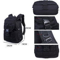 Sac à dos tactique imperméable pour hommes avec doublure en toile et motif camouflage pour sports de plein air, camping et voyage