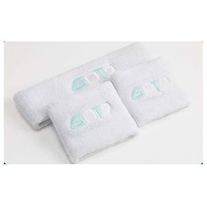 הסיטונאי לוגו מותאם אישית רקמה <span class=keywords><strong>wristband</strong></span> אוזניות ספורט כותנה טרי - Product Image 3