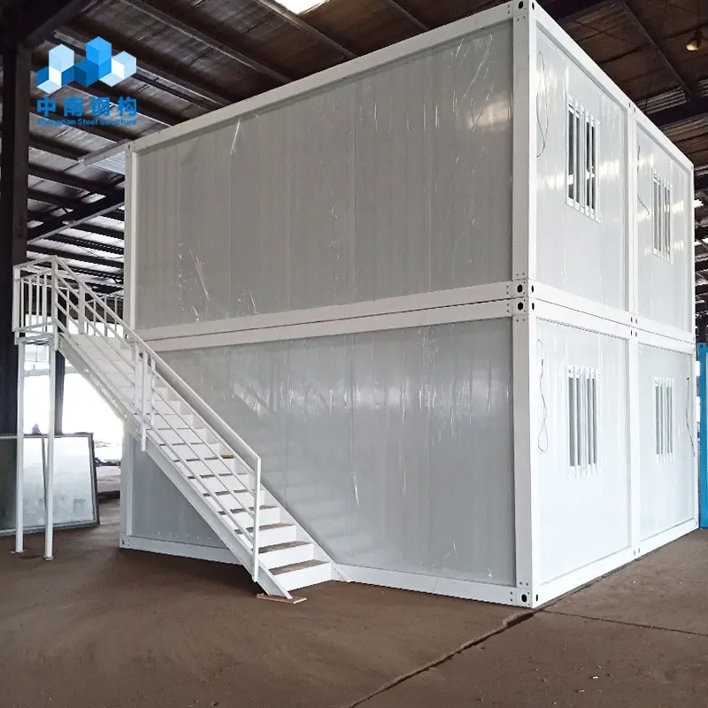 Galvanizli çelik konteyner çerçeve 20ft 40ft prefabrik modüler minik ev kargo konteyneri ev