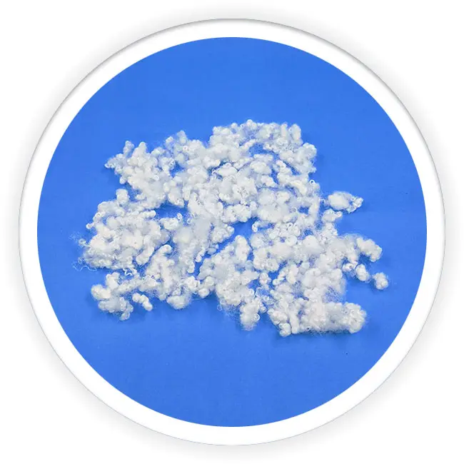 hollow conjugated siliconised fiber for pillow stuffing of polyester ball