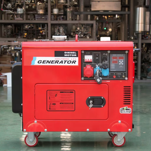 เครื่องกำเนิดไฟฟ้าดีเซลแบบเงียบพิเศษ ระบายความร้อนด้วยอากาศ 5kva ถึง 12kva แรงดันไฟฟ้า 230v/110v/240v สำหรับการใช้งาน 6kva 8kva 10kva - Product Image 1