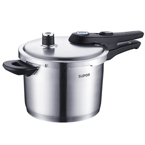 Olla a presión Supor de acero inoxidable 304 a prueba de explosiones con mango de plástico para uso doméstico - Product Image 1