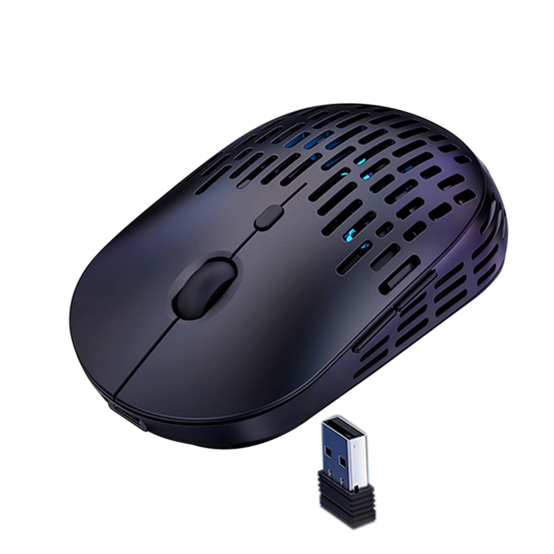 Горячая распродажа, беспроводная мышь, пользовательская перезаряжаемая бесшумная мышь для ноутбука, светодиодная беспроводная мышь с отверстиями