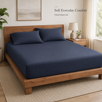 Drap-housse 100 % coton extra doux anti-acariens, lavable en machine, pour la maison et l'hôtellerie – Vente chaude