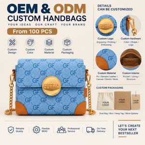 Bolso de Hombro de Cadena para Mujer con Logotipo Personalizado OEM ODM, Bolso Bandolera de Piel Sintética Estampada con Solapa, Bolso de Mano Cuadrado Pequeño, Diseño Gratuito en 7-8 Días - Product Image 1