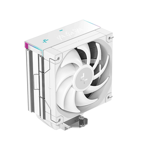 พัดลมระบายความร้อนซีพียู DeepCool AK400 DIGITAL WH สำหรับ LGA1700 1200 115X และ AM5 AM4 พร้อมหน้าจอแสดงผล สีขาว ฝาครอบด้านบนมีคริสตัล - Product Image 1