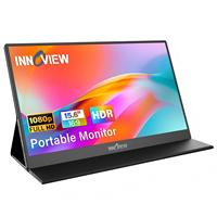 Moniteur portable InnoView 15,6 pouces, double port Type C entièrement fonctionnel, compatible avec un deuxième moniteur externe