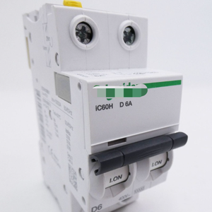 Disyuntor eléctrico IC60H D 6A IC60HD6A-Un Controlador de programación Automatización industrial - Product Image 1