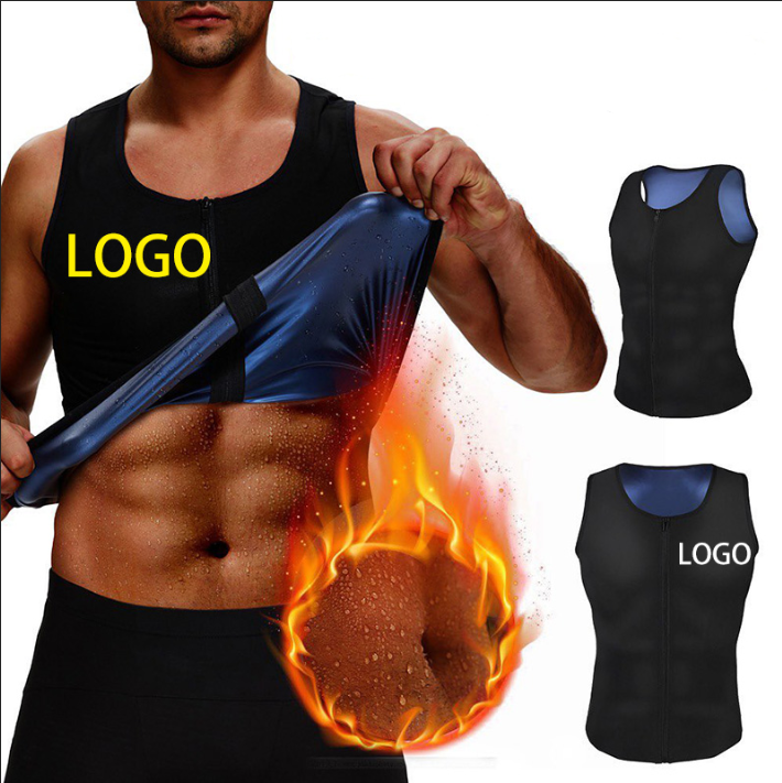 Usine personnalisée haute qualité perte de néoprène peser l'exercice de combustion des graisses abdominale minceur Sauna sueur taille formateur gilet pour hommes