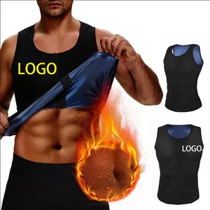 Colete de neoprene para homens, colete personalizado de alta qualidade para queima de gordura, pesagem, emagrecimento, sauna, treinador de suor, cintura, colete para homens