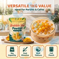 Poudre de Boisson au Thé aux Perles de Mangue, Préparation Crémeuse pour Thé au Lait, Mélange de Boissons aux Fruits, Fournisseur OEM ODM, Marque Privée, Formule Personnalisée