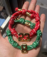 Pulsera Ajustable Tejida con Cuerda de Colores y Letra Personalizada, Regalo de San Valentín o Navidad para Mujer, Certificada por la CE