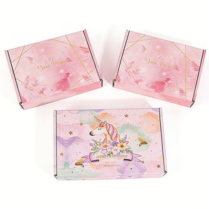 Caja de Cartón Corrugado Laminado Brillante Reciclado Ecológico con Forma Personalizada y Diseño Moderno - Product Image 2