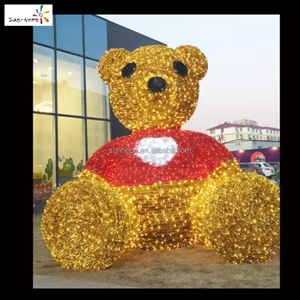 ไฟคริสต์มาส LED สำหรับตกแต่งภายนอกอาคาร ลายหมี รุ่นใหม่ ขายดี ตกแต่งถนนได้ มาตรฐาน IP44 ติดตั้งง่าย - Product Image 3