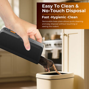 Trampa Eléctrica <span class=keywords><strong>para</strong></span> <span class=keywords><strong>Ratas</strong></span> de Alta Eficiencia, Eliminador de Ratones Instantáneo e Inteligente, Funcionamiento con Batería, Trampa <span class=keywords><strong>para</strong></span> Roedores Automática y Humana - Product Image 5