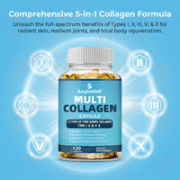 AegleWell – Mélange de collagène multi-sources en gélules molles, best-seller, capsules faciles à avaler pour le soin quotidien de la peau, des articulations et de l'intestin