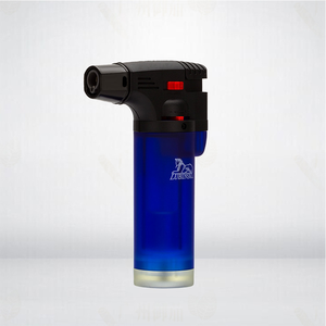 Accendino per Sigari a Fiamma Jet, Accendino a Butano con Fiamma Blu Singola, Ricaricabile con Fiamma Regolabile e Blocco di Sicurezza - Product Image 6