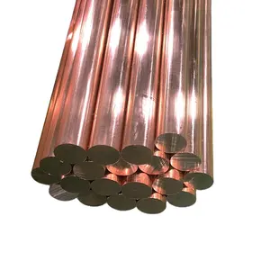 Haste de cobre pura para brasagem, melhor preço, barra de cobre pura, c11000 c1100 99.9%, soldável e brasável