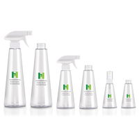 Nouvelle Offre – Bouteilles en Plastique PET, PCR, RPET, OBP Personnalisées de 200 ml et 400 ml en Forme Aplatie avec Vaporisateur pour Brume Corporelle et Distributeur de Savon Moussant pour les Mains
