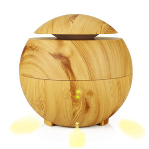 Wood Grain Aroma Diffuser 600ml Ultrasonic <b>Humidifier</b> With Light For Home Office Use - Product Image 4